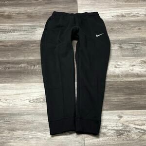 Nike Sportswear Black Mens S Mini Swoosh‎ Active Club Fleece Jogger Sweatpants